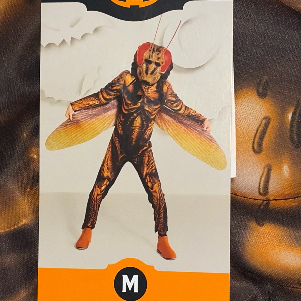 Hyde & Eek Light Up Roach Halloween Costume with Mask and Wings NEW Size M 8-10